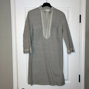 Tory Burch: Navy and White Striped Tunic Dress (size 4)